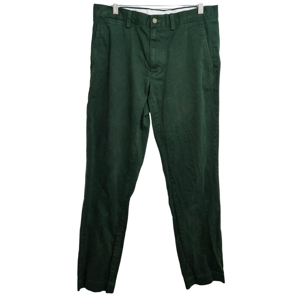 Polo Ralph Lauren Mens Pants Slim Fit Chinos Cotton Green 32x32